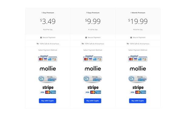 Upgrade Account Payment